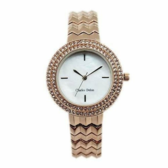 Charles Delon Dress/Formal Style Rose Gold Watch - Picture 1 of 3